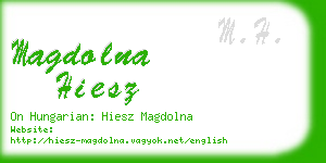 magdolna hiesz business card